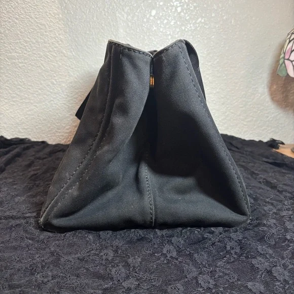 Prada Canapa Large GM Tote – Black Canvas Logo Bag - Picture 7 of 12
